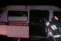Автомобиль "скорой" в Днепропетровской области загорелся на ходу